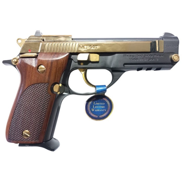 EAA CORP GIRSAN MC 14T SOLUTION .380 ACP 4.5" BARREL 13-ROUNDS GOLD/BLACK