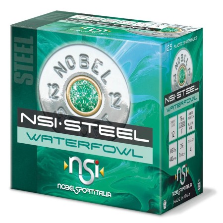 Nobelsport Nobel Sport Steel Waterfowl Shotshells 12 ga 3in 1-1/4 oz 1450 fps Size 2 25/ct, ANS123ST2