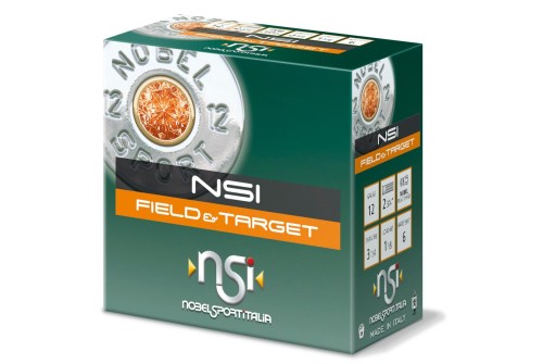 Nobelsport Nobel Sport Field & Target Shotshells 12 ga 2-3/4in 1-1/8 oz 1255 fps Size 6 25/ct, ANSF126