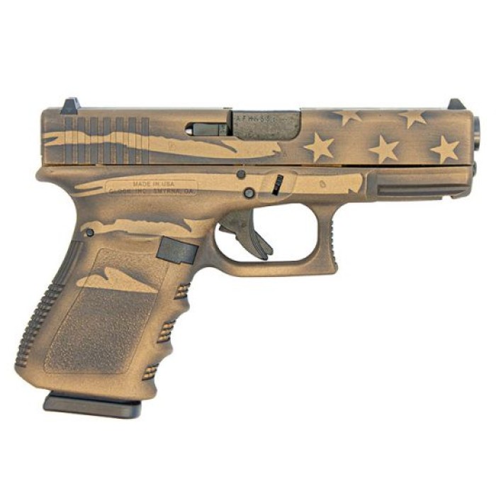 Evolved Tactical G19 Gen3 Midnight Bronze Flag 9mm 4.02" Barrel 15-Rounds