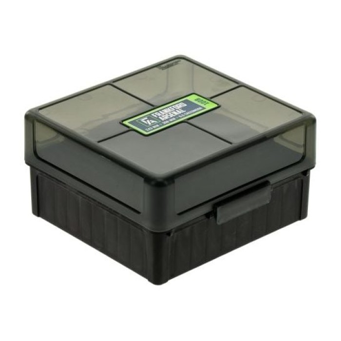 Frankford Arsenal 100 Round Ammo Box, fits 22-250 Rem, 243/308 Win, 7mm-08, Gray - 1083801