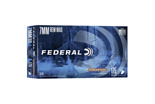 Federal Power-Shok 7mm Remington Magnum 175 gr JSP 20rds