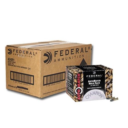 Federal Premium AutoMatch Rimfire Ammunition .22 LR 40 gr SLD 1200 fps 3250/ct, FAAM22C