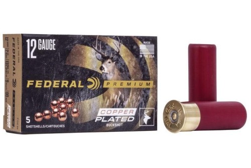 Federal Premium 12Ga 2-3/4in Max. 16 Pellets-1 Buck Shotgun Ammo, P154 1B