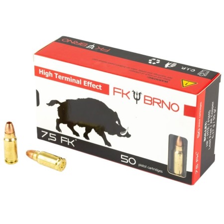 FK BRNO 7.5 FK F5/HTE Ammunition 50rds 95gr