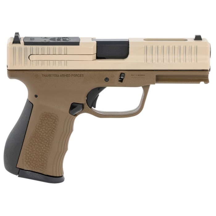 FMK Elite Pro 9mm, 4" Barrel, Bronze Sand Cerakote Steel, Polymer Grip, 14rd