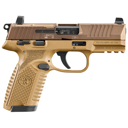 FN 502 Compact MRD 22 LR, 4" Barrel, Flat Dark Earth, Optics Ready, 10rd