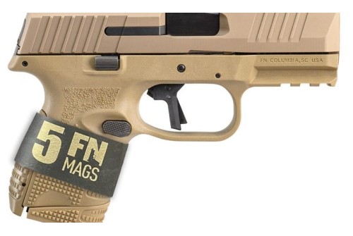 FN 509C Bundle Compact 9mm Luger 24+1 FDE Semi Automatic Pistol