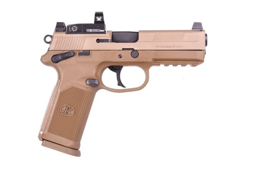 FN FNX-45 Tactical Flat Dark Earth .45 ACP 4.5" Barrel 10-Rounds Vortex Viper Optic