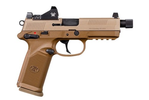 FN FNX Tactical Flat Dark Earth .45 ACP 5.3" Barrel 10-Rounds Vortex Viper Sight