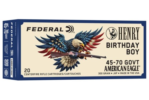 FEDERAL Henry Birthday Boy 45-70 Govt 20rd 300Gr JSP Centerfire Rifle Ammo (4570HENRY)