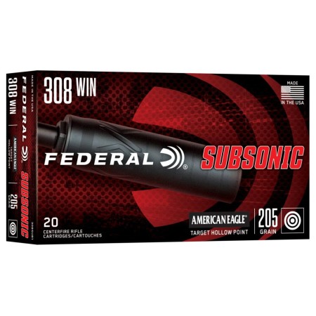FED SUBSONIC 308WIN 205GR THP 20/200