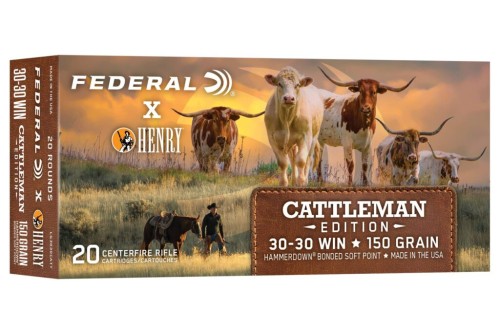 FEDERAL Henry Cattleman 30-30 Win 20rd 150Gr BSP Rifle Ammo (LG3030CATT)