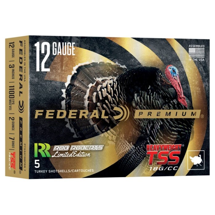 FEDERAL Heavyweight TSS Rob Roberts 12Ga 3in 2oz 5rd Tungsten #7 Shot Shells (PTSSX198FRR-7)
