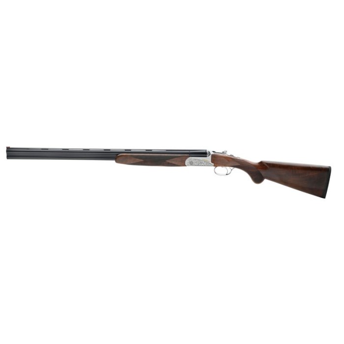 Fausti USA Caledon 16 Gauge 28" Vent Rib Barrel 2.75" Chamber 2 Rounds Walnut Stock Blued Barrel Finish Silver Receiver with Engravings 15602 Over/Under Shotgun