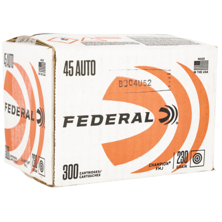 Federal C45230A300 Champion .45 ACP 230 Gr Full Metal Jacket (FMJ) 300rds