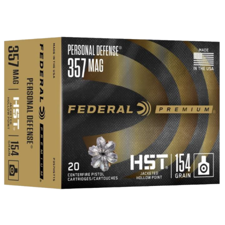 Federal Premium, Federal P357hst1s    357       154 JHP         20/10