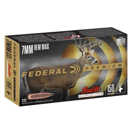 Federal P7RSS1 Premium  7mm Rem Mag 150 gr Swift Scirocco II 20 Bx/ 10 Cs