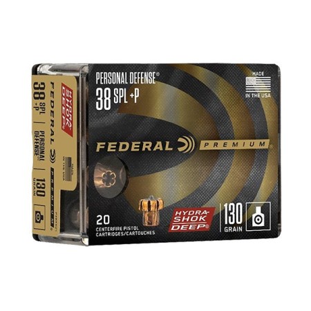 Federal Premium, Fed P38hsd1      38+p      130 Hshk        20/10