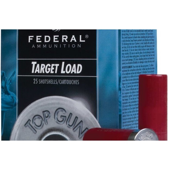 Federal Top Gun 12 Gauge 2-3/4in #7.5 1-1/8oz Target Shotshells - 25 Rounds