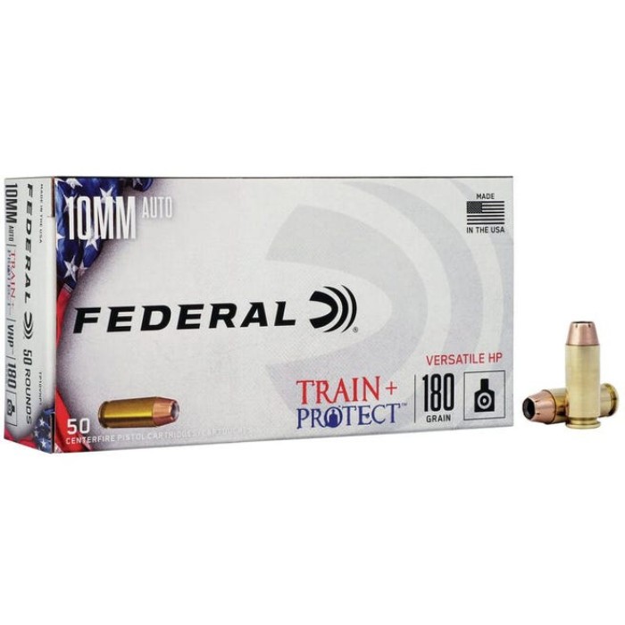 Federal Train + Protect Brass 10mm 180 Grain 50-Rounds