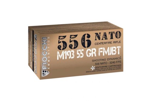 Fiocchi Shooting Dynamics 5.56x45 55 gr FMJBT 50 Rounds Ammunition - 556M193L