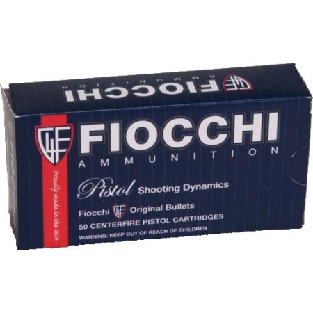 Fiocchi Pistol Shooting Dynamics Handgun Ammunition .40 S&W 180 gr FMJ Flat Nose 50/Box, 40SWD USA