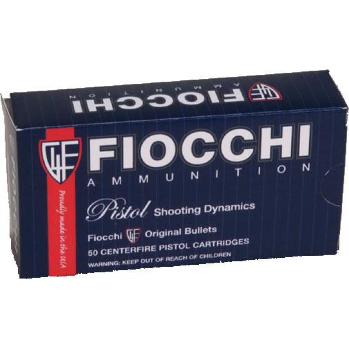 Fiocchi Pistol Shooting Dynamics Handgun Ammunition .40 S&W 180 gr FMJ Flat Nose 50/Box, 40SWD USA