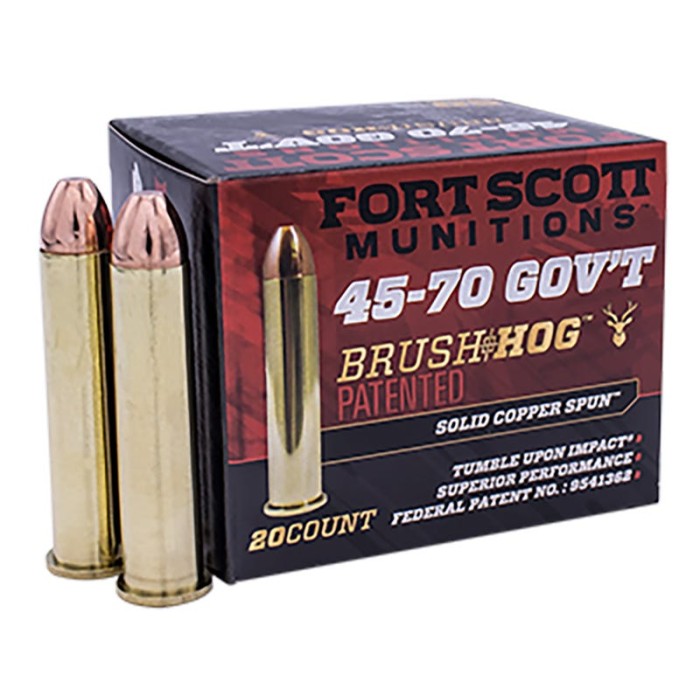 Fort Scott Munitions 4570-300-SCV1 Tumble Upon Impact (TUI) 45-70 Gov 300 gr Solid Copper Spun 20 Bx