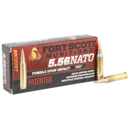 Fort Scott Munitions Tui, Fsm 556-055-scv      556nato 55gr Scs Tui    20/25