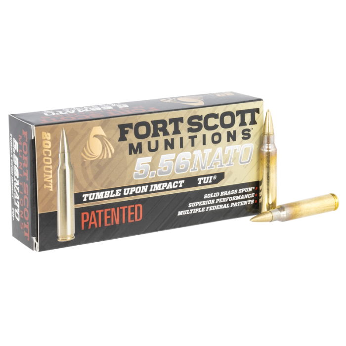 Fort Scott Munitions Tui, Fsm 556-062-sbv1     556nato 62gr Sbs Tui    20/25