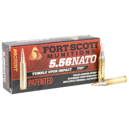 Fort Scott Munitions Tui, Fsm 556-062-scv      556nato 62gr Scs Tui    20/25