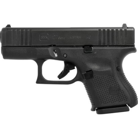 Glock 27 Gen5 Sub-Compact 40 S&W 3.43in Black nDLC Steel Pistol - 9+1 Rounds