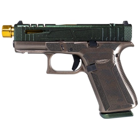 GLOCK 43X 9MM CYPRESS RAPTOR GOLD BARREL