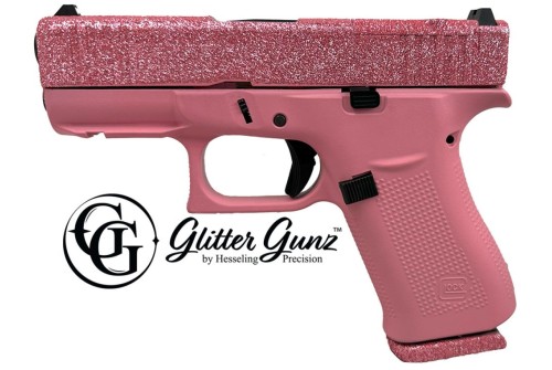 GLOCK 43X MOS 9MM 3.41 GLITTER GUNZ BUBBLE GUM