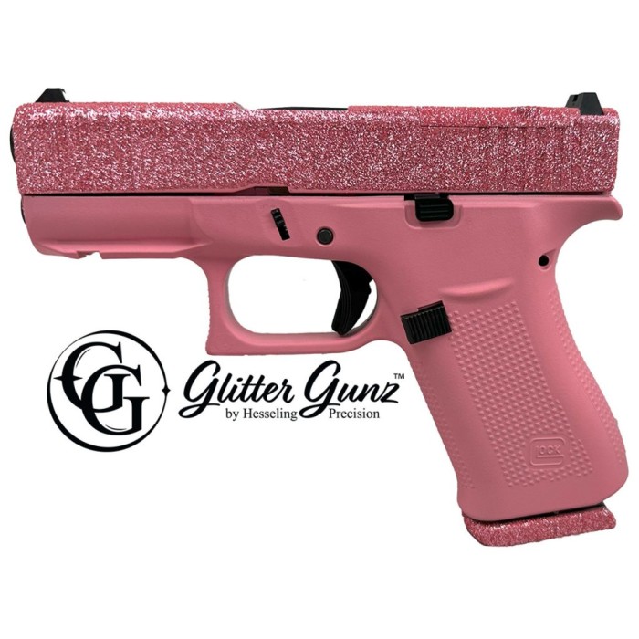 GLOCK 43X MOS 9MM 3.41 GLITTER GUNZ BUBBLE GUM