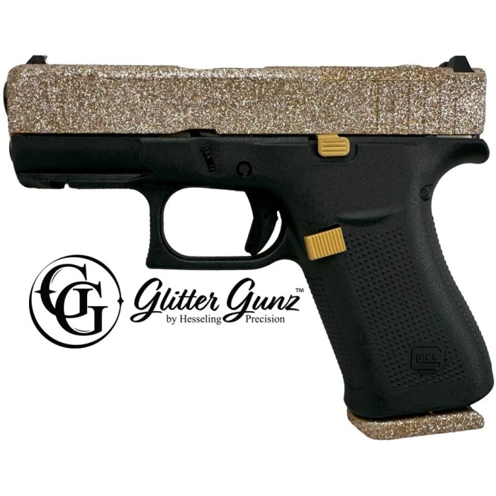 GLOCK 43X MOS 9MM 3.41 GLITTER GUNZ MIDAS