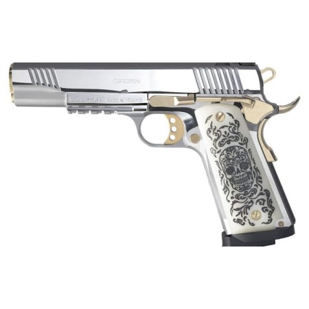 Girsan Mc1911s Liberadore 38 Super Chrome/gold Engr. 8rd