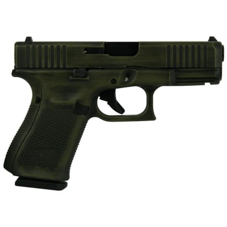 Glock 19 Gen 5 Distressed Green 9mm 15rd