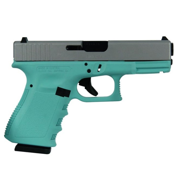 Glock 19 Gen 3 Tiffany Blue / Silver 9mm 4.02" Barrel 15-Rounds