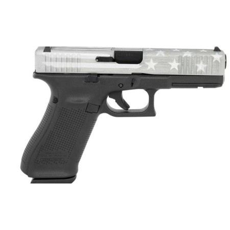 Glock 22 Gen5 Black / Grey American Flag .40 SW 4.49