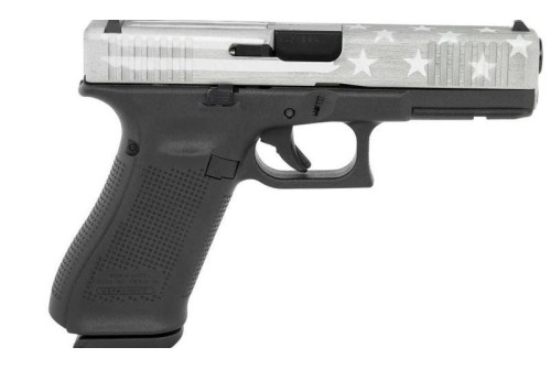 Glock 22 Gen5 Black / Grey American Flag .40 SW 4.49