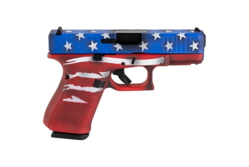 Glock 23 GEN 5 Red/White/Blue Battleworn Flag .40 SW 4.02" Barrel 13-Rounds