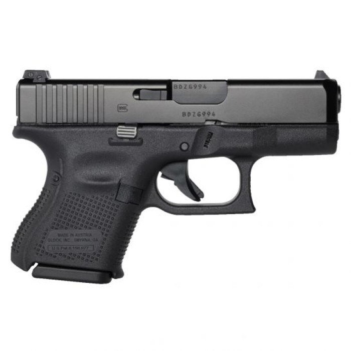 Glock 26 Gen 5 9mm Pistol, Black with Ameriglo Night Sights - UA2650301AB