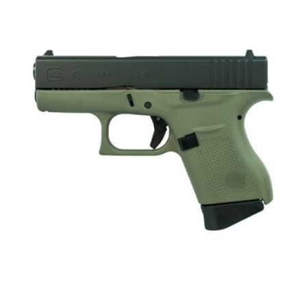 Glock 43FS Battlefield Green 9mm 3.39-inch Barrel 6-Rounds