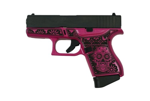 Glock 43 Custom "Sugar Skull" Pink Medusa Subcompact Handgun 9Mm Luger 6Rd Magazines (3) 3.4" Barrel Frame Only UI4350201SKP