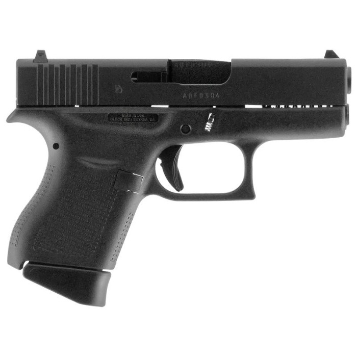 Glock 43 9mm 3.41" Barrel 6-Rounds Fixed Sights