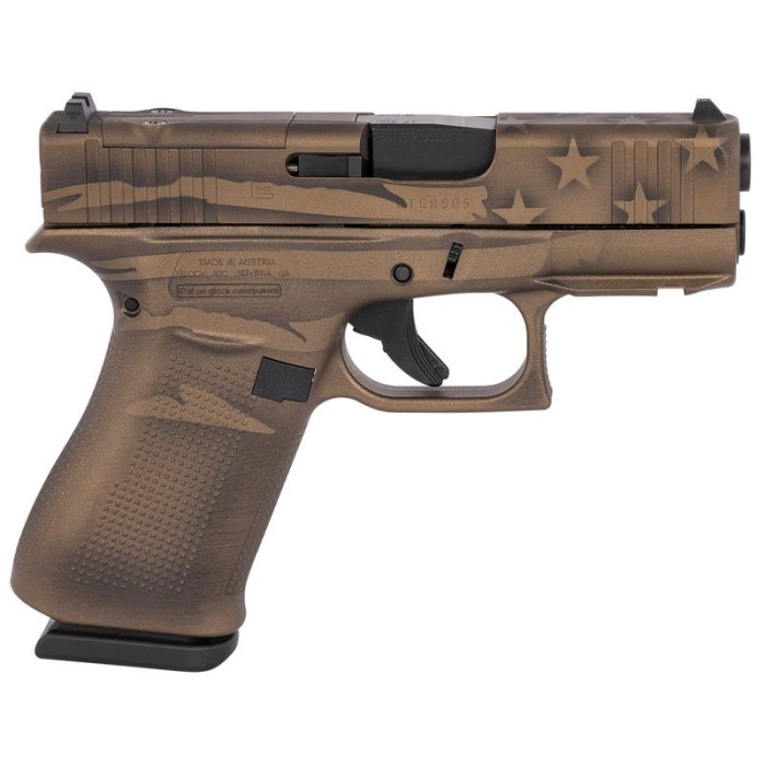 Glock 43X MOS Coyote Battleworn 9mm 3.41" Barrel 10-Rounds