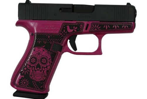 Glock 43X "Sugar Skull Pink Medusa" Handgun 9Mm Luger 10Rd Magazines(2) 3.41" Barrel Usa Made UX4350201SKP