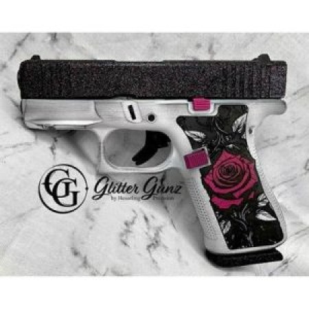 Glock 43x 9mm 3.41" Barrel 10rd Pistol W/ Front Rail, Tango Rose Color